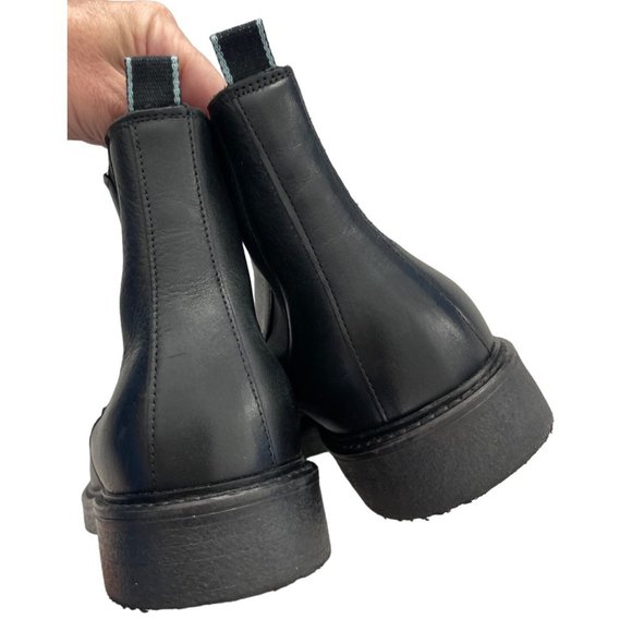 Shoe the Bear Copenhagen Black Leather Holloway Chelsea Boots Mens 40‎ 7.5 $210 - Picture 6 of 12